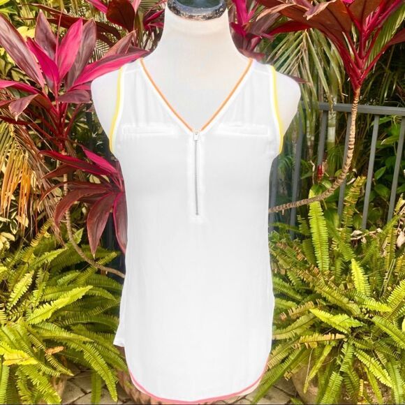 Express Colorful Neon Trim Tank - Picture 2 of 9